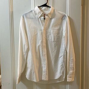 Men’s Brooks Brothers Red Fleece White Button Down Shirt